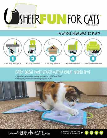 Sheer Fun Cat Toy -blue🩵(On Sale! Ends 7/27/2026)